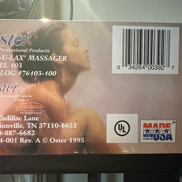 Oster Stim-U-Lax Chrome Housing Rubber Hand Pad Massager #76103-100 - used twice - Picture 6 of 9